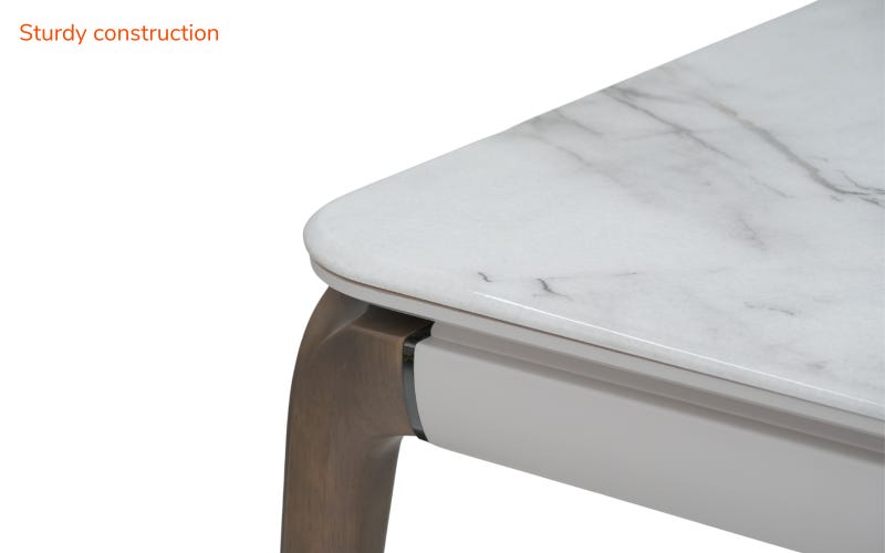 Royaloak Verona Italian 5D Natural Stone Dining Table Six Seater