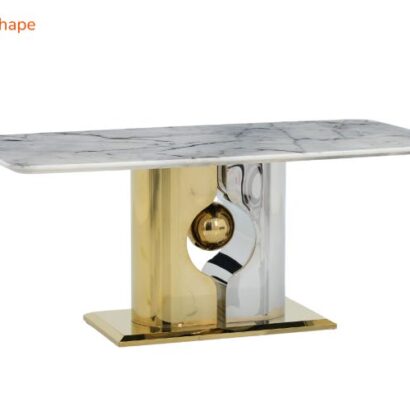 Royaloak Zurich Italian Marble Dining Table Six Seater