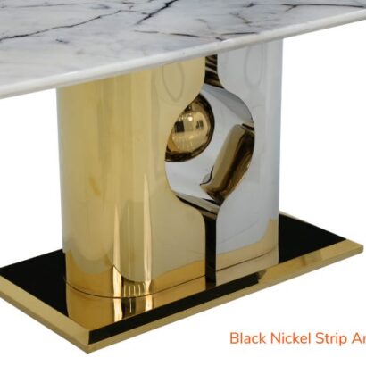 Royaloak Zurich Italian Marble Dining Table Six Seater