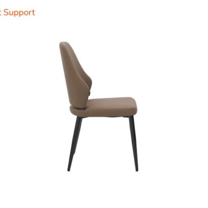 Seattle 5D Natural Stone Dining Table & Muar Chair 4 Seater Set